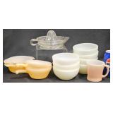 Vintage FireKing Dishes & Juicer