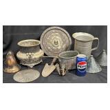 Vntg Metalware - Pitchers, Pots, Funnels, Decor +