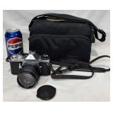VntgPentax ME 35mm SLR Film Camera, Bag