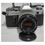 Vintage Canon AE-1 Film Camera w 50mm Lens