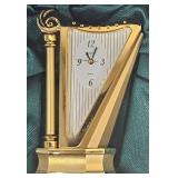 Bulova Mini Harp Clock #B0537.w Box