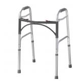 New Drive Deluxe Adult 2-Button Folding Walker
