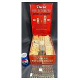 Vntg Duro Reflectorized Letters & Numbers in Case