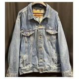 Levi Denim Jacket w Plaid Lining Sx XXL