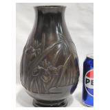 Antique Japanese Bronze Vase w Maker's Mark