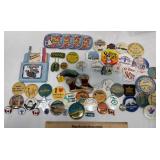 Vntg Buttons, Pins, Magnets- Canada, Las Vegas, AK