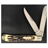 Schrade Uncle Henry Dual Blade Knife, Unused