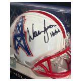Autographed Warren Moon Mini NFL Football Helmet