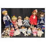 13 Dolls w Assorted Outfits -Fayzah Spanos +