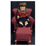American Girl Molly McIntire Doll, Chair, Books +