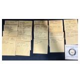 22 Assorted World Coins 1930's-1950's