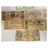 5 Civil War Era Currency Notes