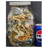 Fashion Jewelry Mystery Jar Lot - Mostly Intact