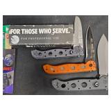 3 CRKT Folding Tactical Knives - M16 Series