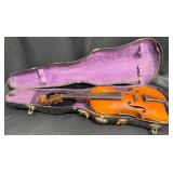 Antique Andreas Amati Violin w Case & 2 Bows