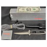 New Kershaw Amphibian Knife w Sheath & Strap