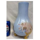 Antique Vienna Austria Handpainted Cherub Vase