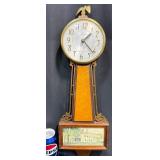 Antique Sessions Banjo Clock w Eagle & Artwork