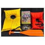 Justa Tube River Tube, Life Vests, Paddle, Guage