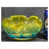 Vintage Fratelli Toso Murano Art Glass Bowl