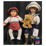 2 Porcelain Dolls  William Tung & Donna Vernal