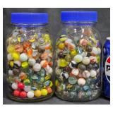 Vintage Marble Collection in 2 Jars