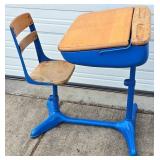 Vntg Mid-Century Child's School Desk