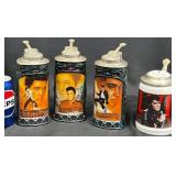4 Elvis Presley Steins Limited Edtion