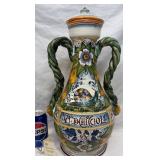Sandro Gozzi Italian Ceramic Majolica Art Vase
