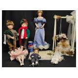 7 Porcelain Dolls -Princess Diana Queen of Hearts