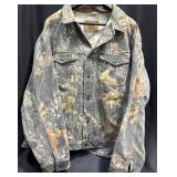 Wrangler Outdoor Gear Denim Camo Jacket Sz 3XL