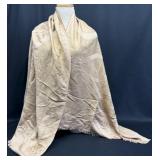 Hermes Silk Scarf w Intricate Design & Fringe