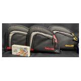 3 Allen Auto-Fit Handgun Cases w Rifle Cartridges