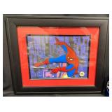 1998 Marvel Spiderman Framed Lithocel w COA