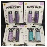 4 New Bling It On Pepper Spray 2-Pack Keychains