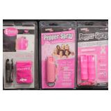 3 New Pink Pepper Spray Packs