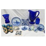 Cobalt Blue Glassware & Delft Ceramics +