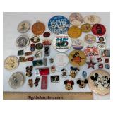 Vintage Pins & Buttons - Olympics, Disney +