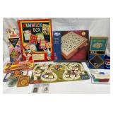 Vntg Board Games, Puzzlers - Dominos, Labyrinth +