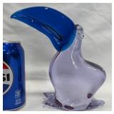 Vintage Murano Art Glass Toucan Figurine