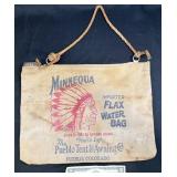 Vintage Minnequa Flax Water Bag w Cap