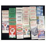 Vintage Texaco U.S. & Canada Road Maps
