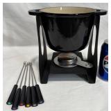 Le Creuset Enamel Cast Iron Fondue Set