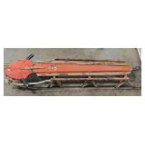 Vintage Red Rocket Snow Sled