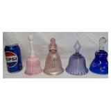 4 Glass Bells - Fenton, Imperial +