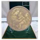 Belleek Madonna, Child & Angel Lithophane