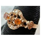 Antique Heintz Bros 14K Gold Ring