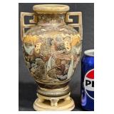 Antique Japanese Satsuma Vase w Handles