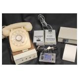 Vntg Rotary Phone, TTY Unit, Watchman Systems