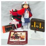 American Girl Molly's Radio, Nurse & Xmas Stocking